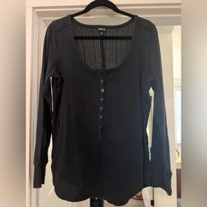 Torrid Black Long Sleeve Top